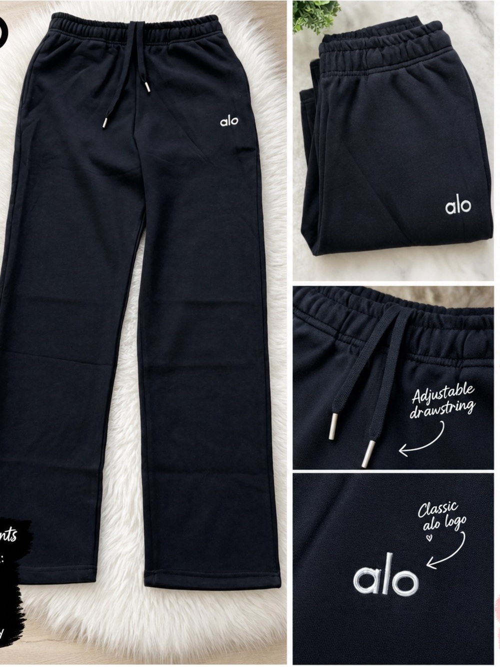 NEW Alo Accolade Straight Leg Sweatpant- Small